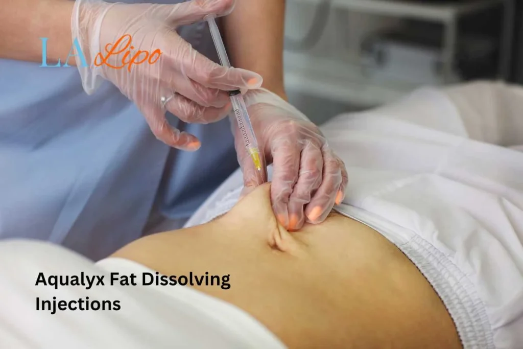 woman having fat dissolving injections Hounslow in the stomach