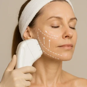 Woman having HI-FU to reduce wrinkles call LA LIPO Hounslow Now!