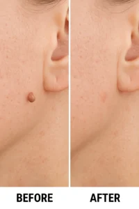 Skin tags removal Hounslow before and after