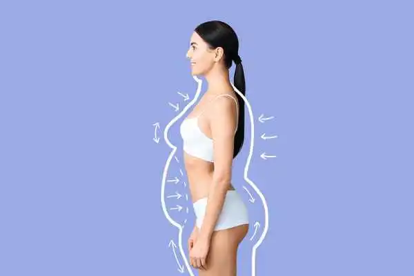 image of woman experiencing fat reduction treatment Hounslow