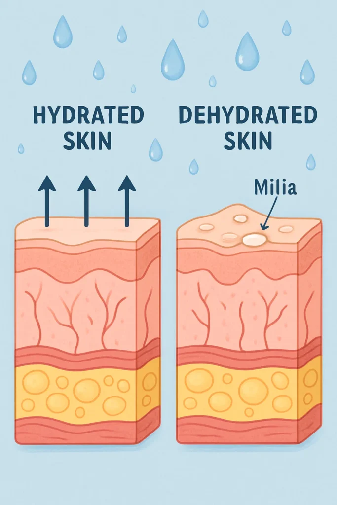 The importance of hydration and milia production Hounslow
