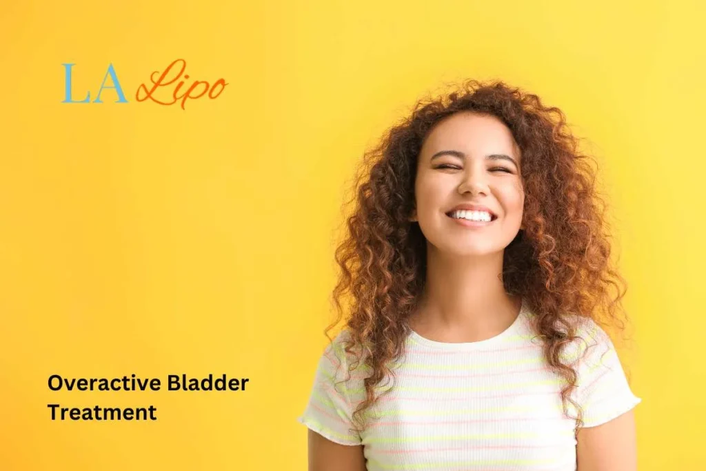 woman smiling about overactive bladder treatment Hounslow solutions